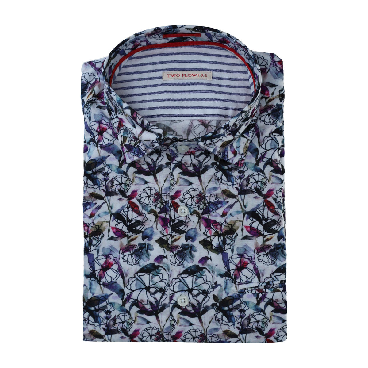 Two Flowers Herren in blau