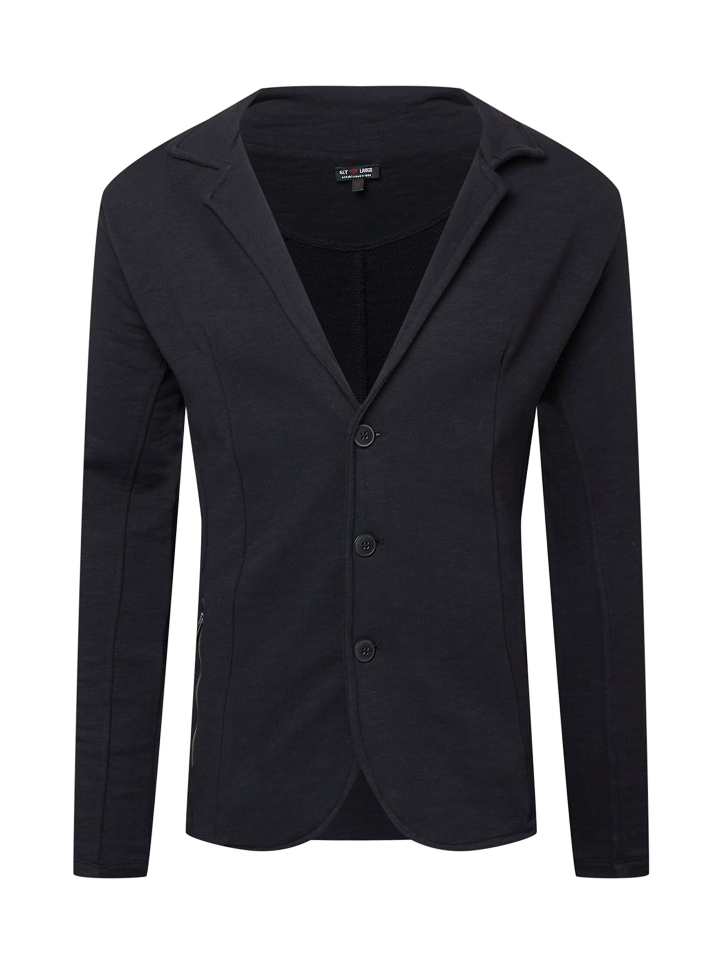Key Largo Herren Sweat-Jacke in schwarz