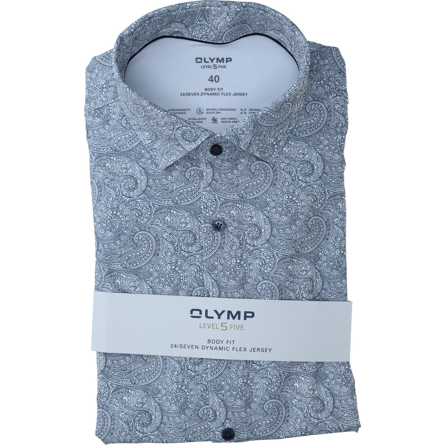 Olymp-Jersey_BF Herren Hemd in blau