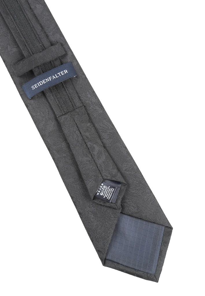 Seidenfalter Unisex Krawatte in schwarz