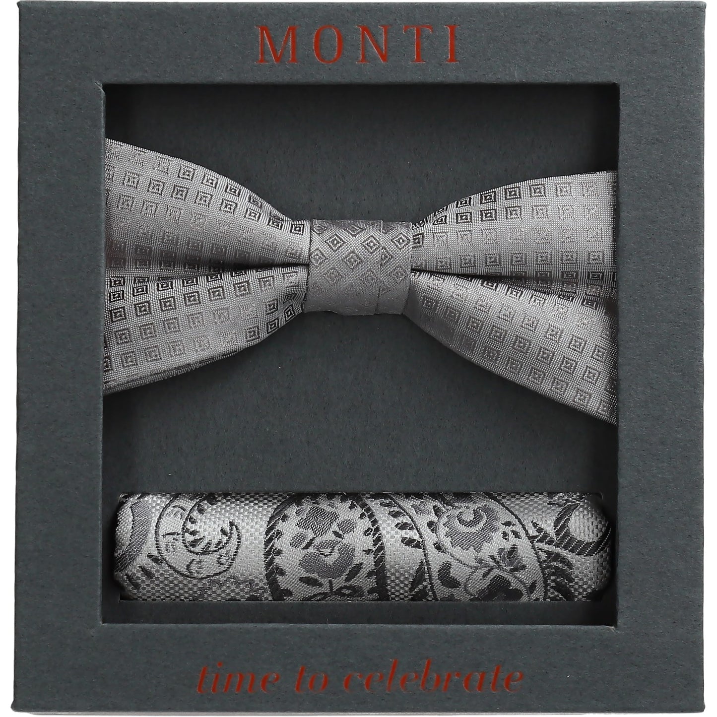 Monti Herren Schleife in silber