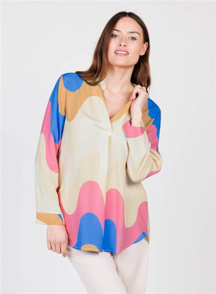 Key Largo Herren Bluse in rosa