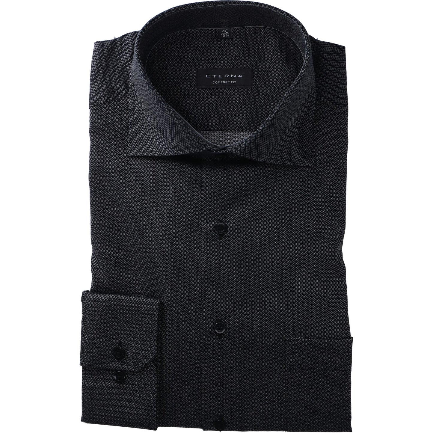 eterna Herren Hemd in schwarz