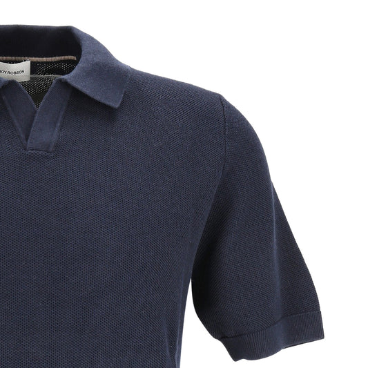 Roy Robson Herren Poloshirt in blau