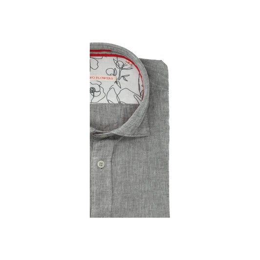 Two Flowers Herren Hemd in khaki