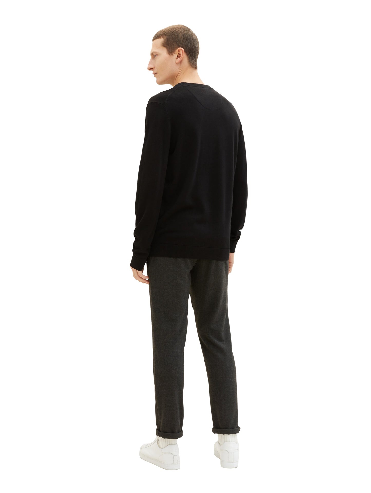 Tom Tailor Herren Pullover in schwarz