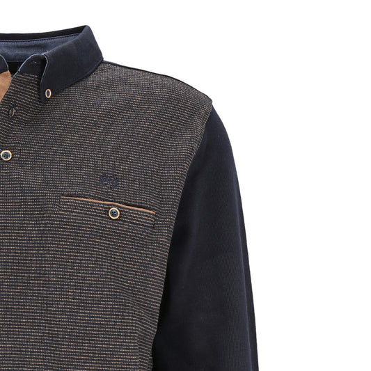 Mode Monte Carlo Herren Sweat-Shirt in blau