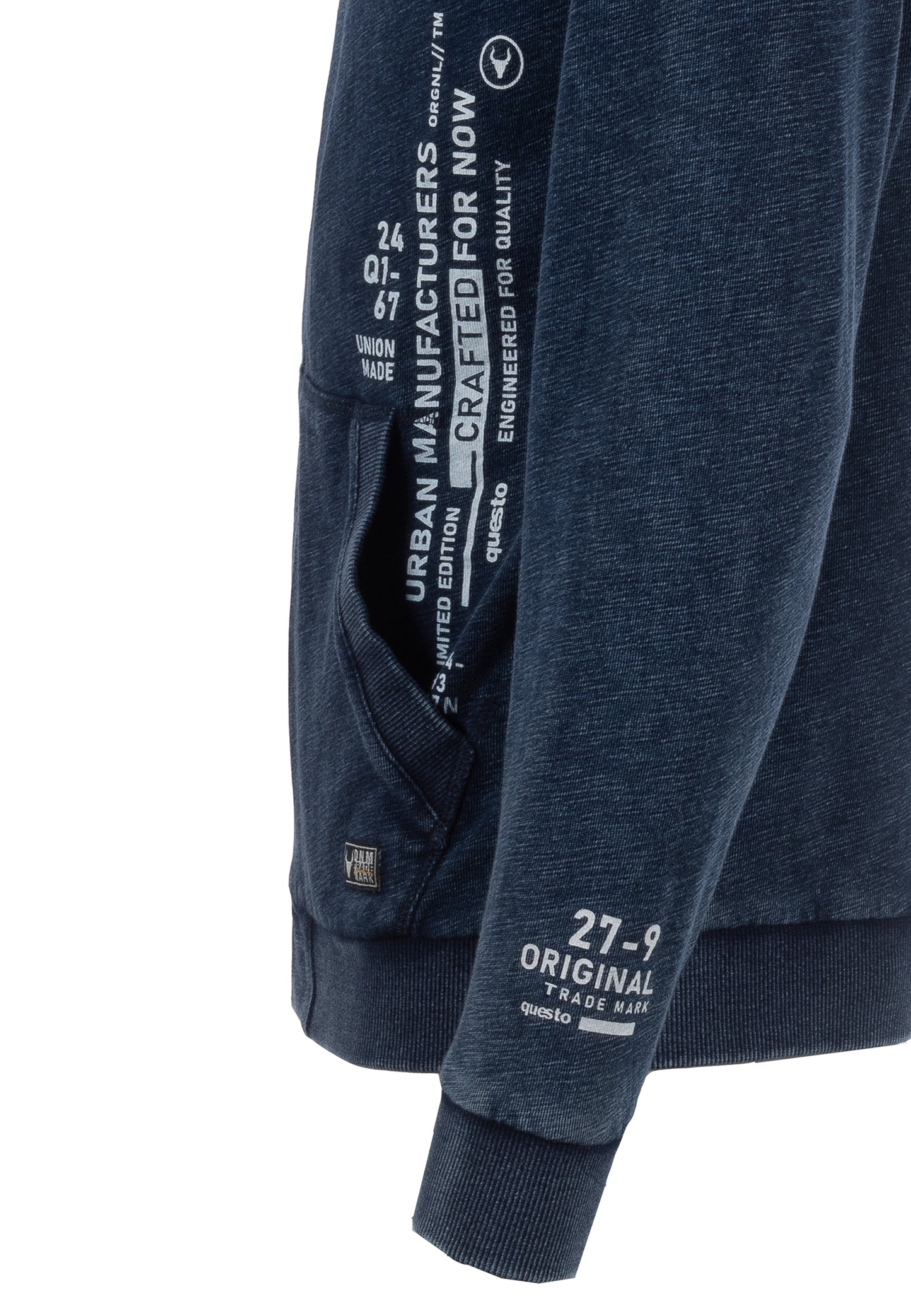 Questo Herren Sweat-Jacke in blau