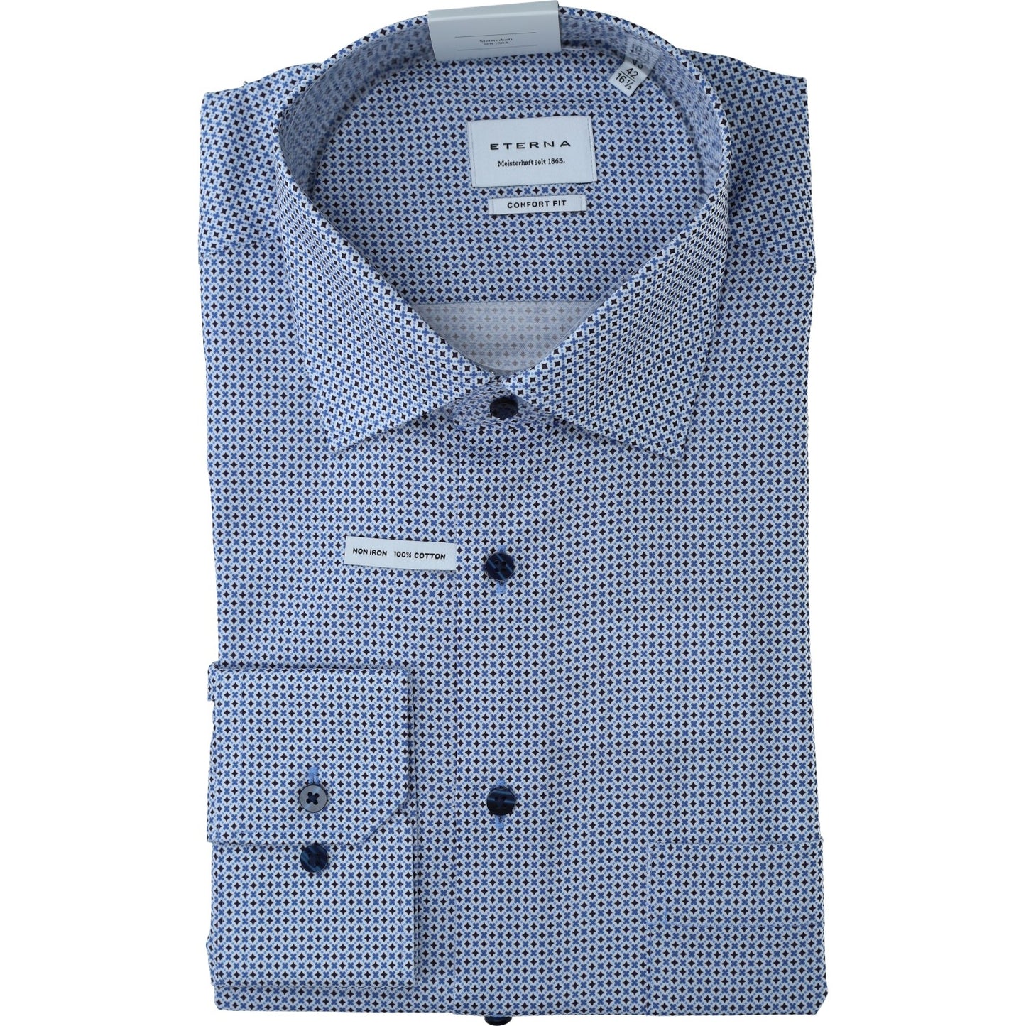 eterna Herren Hemd in blau