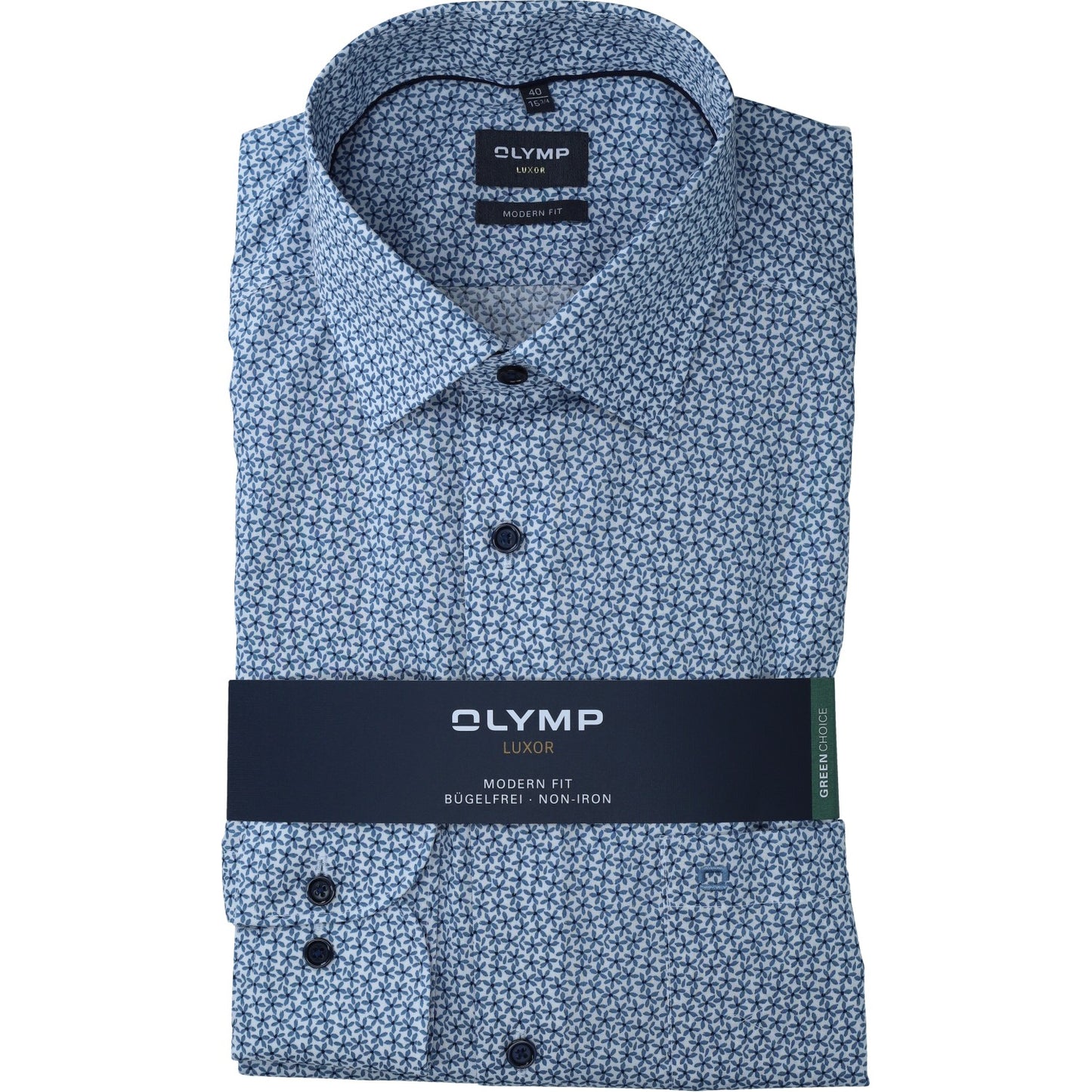 Olymp_MF Herren Hemd in blau