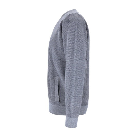 Casa Moda Herren Strickjacke in silber