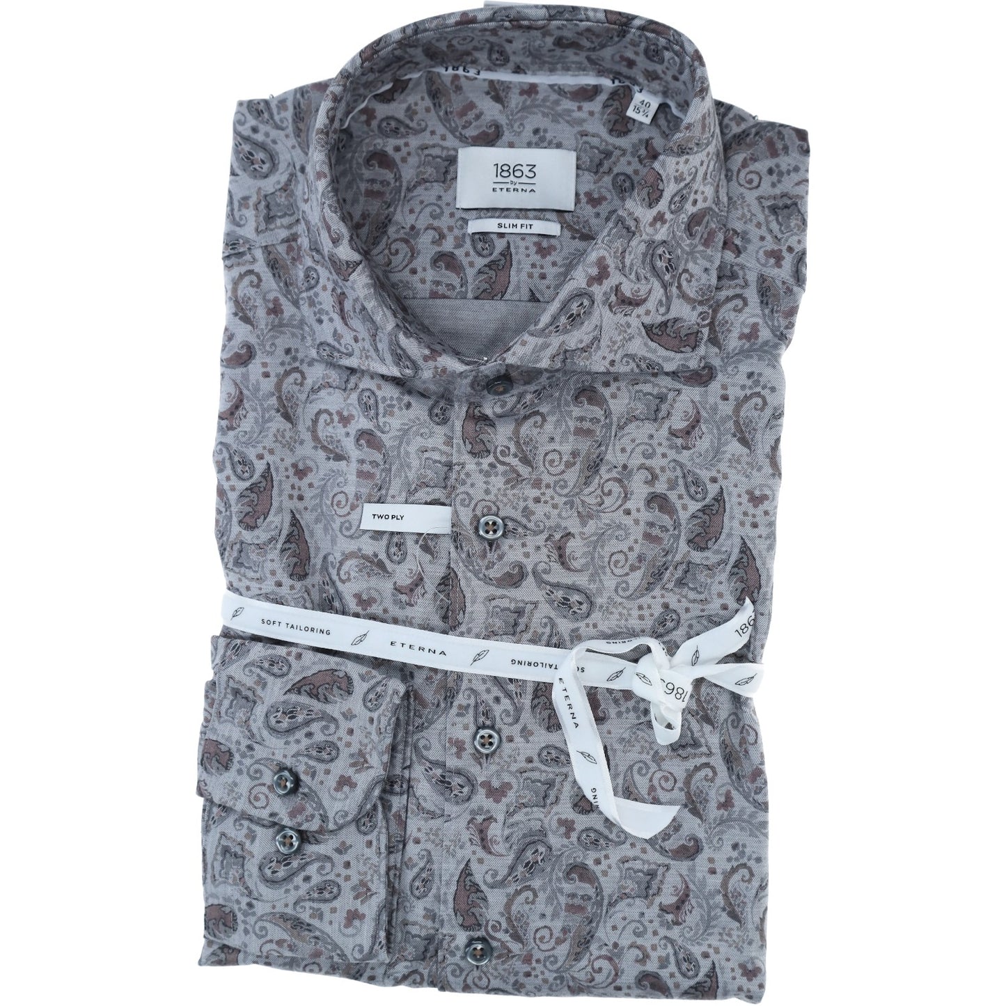 eterna Herren Hemd in silber