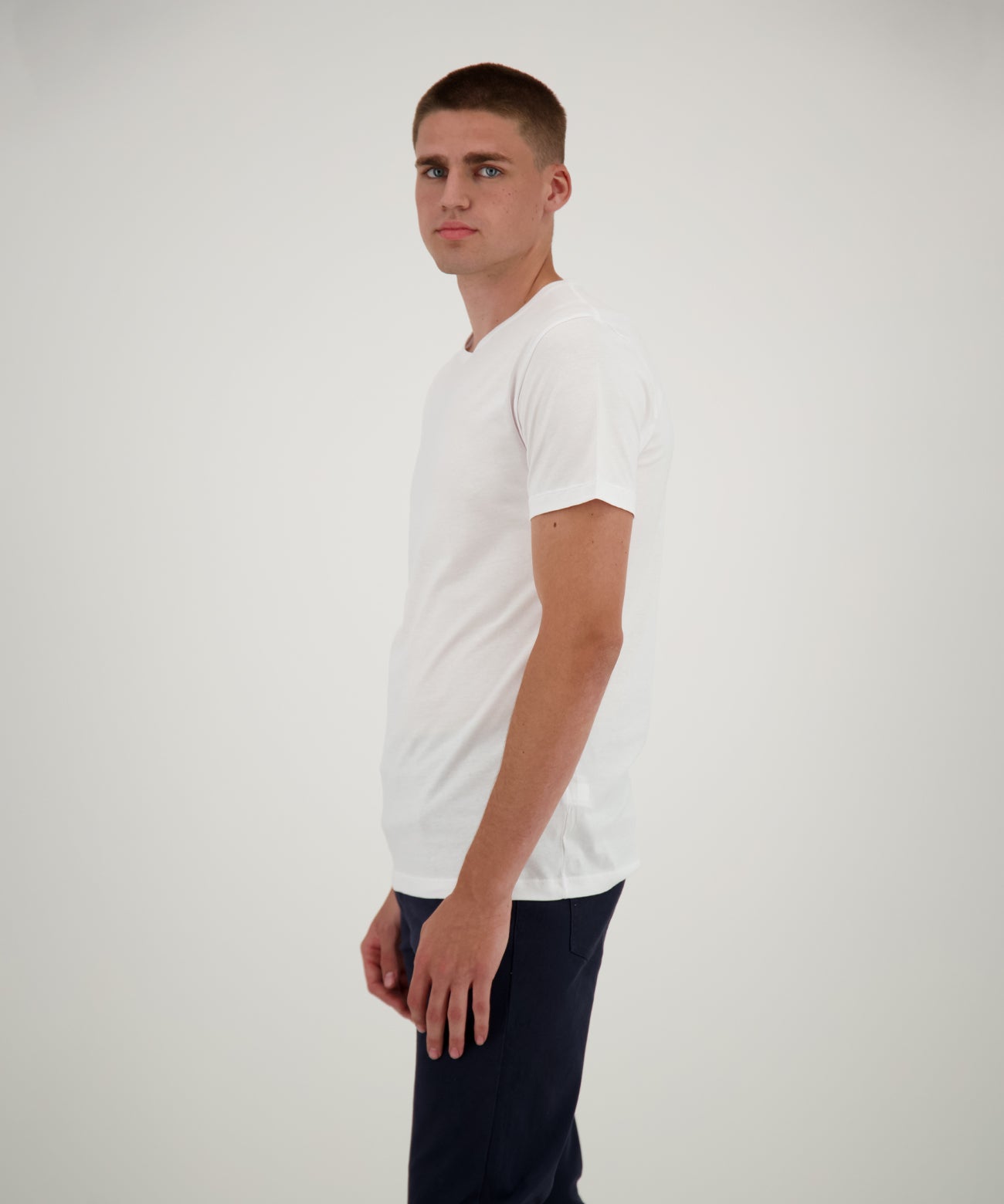 Ragman Herren T-Shirt in weiß