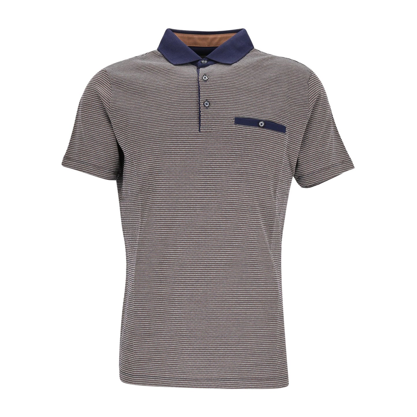 Ragman Herren Poloshirt in braun