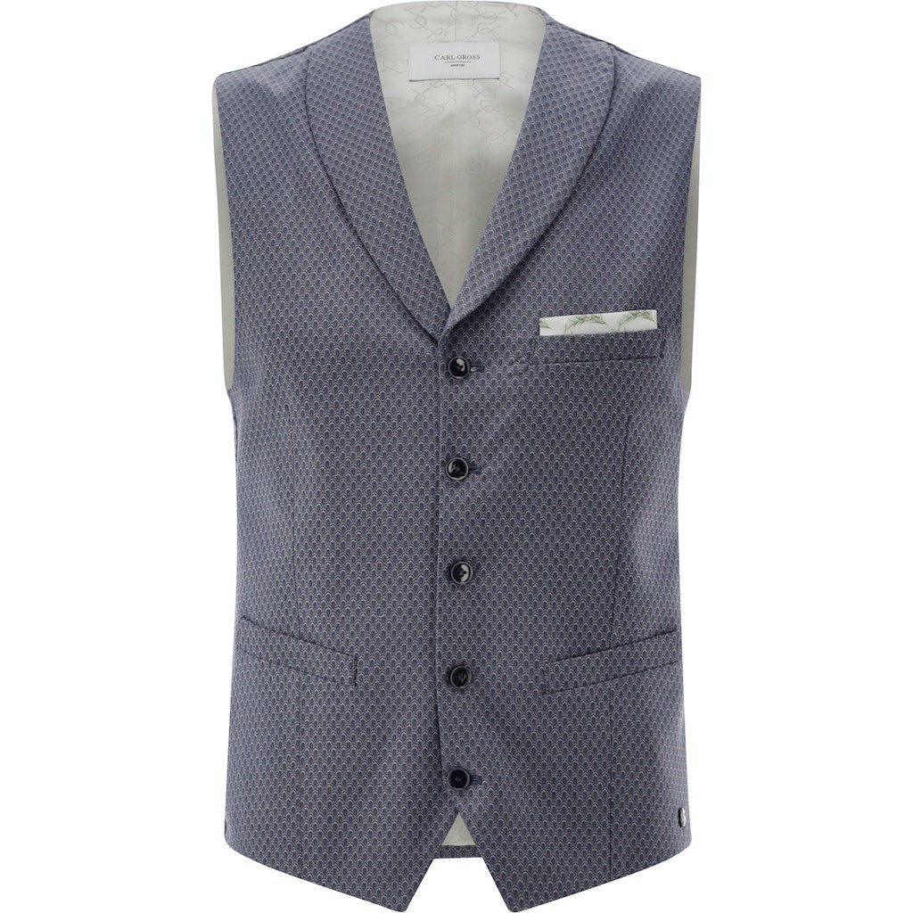 Carl Gross Herren Weste in blau