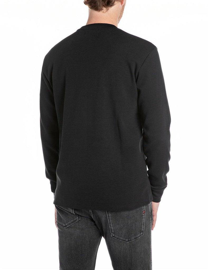 Replay Herren LongSleeve in schwarz