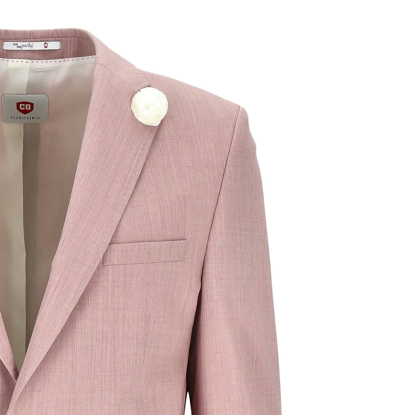 CG - YOPARTY Herren Sakko in rosa