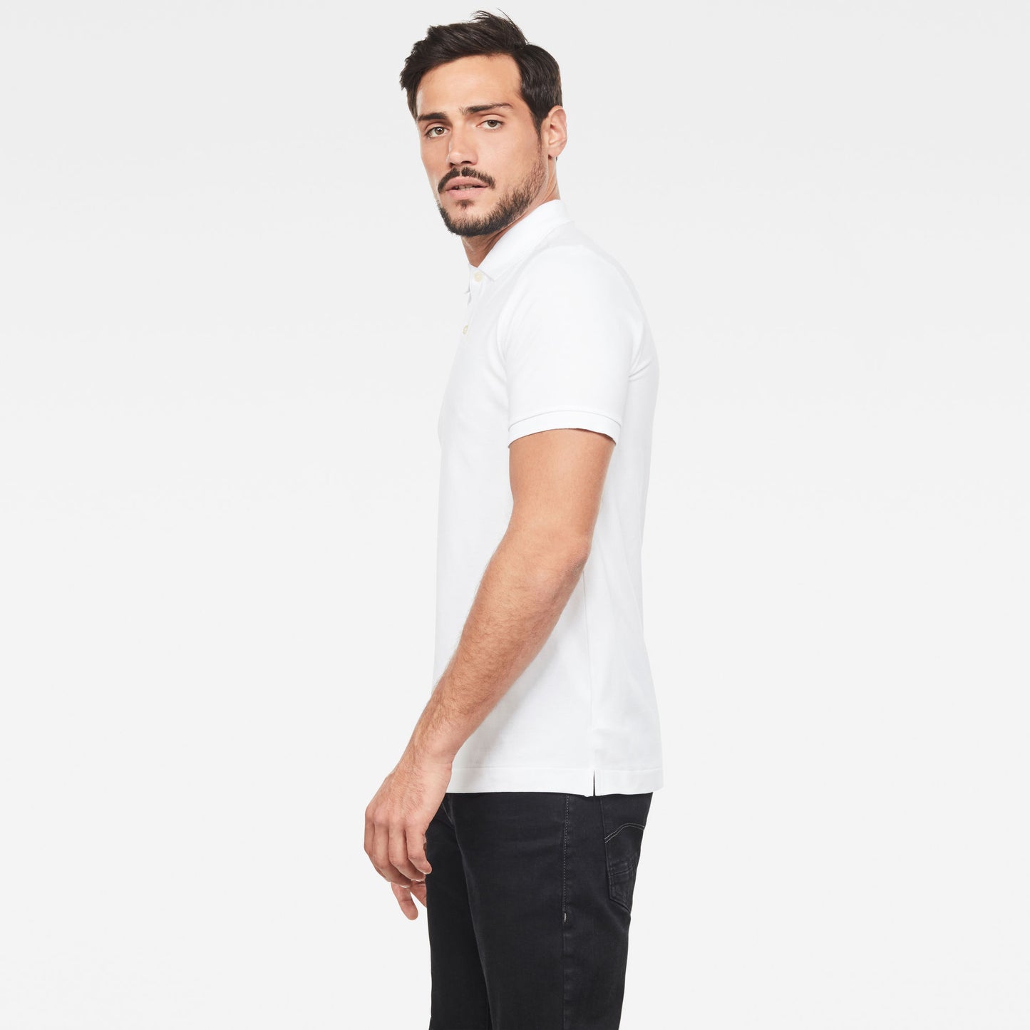 GStar Herren Poloshirt in weiß