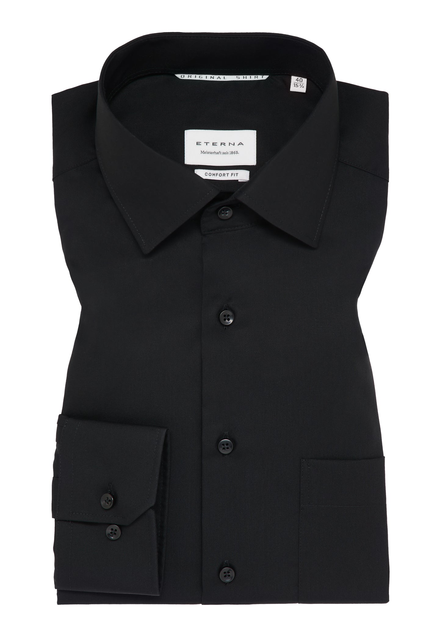 eterna Herren Hemd in schwarz