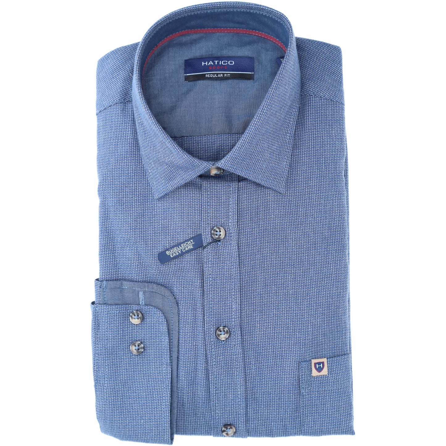Hatico Herren Hemd in blau