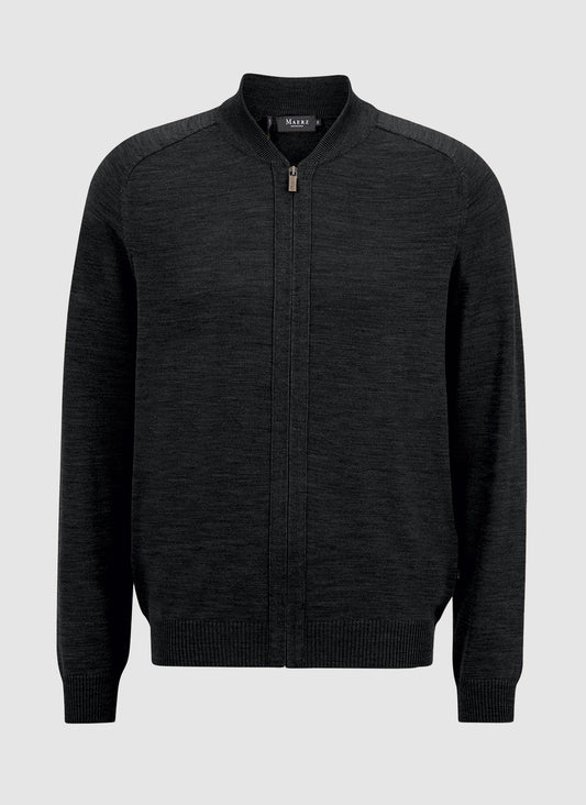 März Herren Strickjacke in schwarz