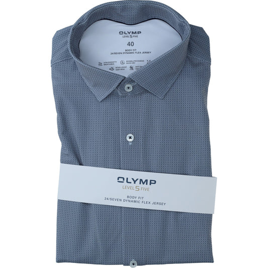 Olymp-Jersey_BF Herren Hemd in blau