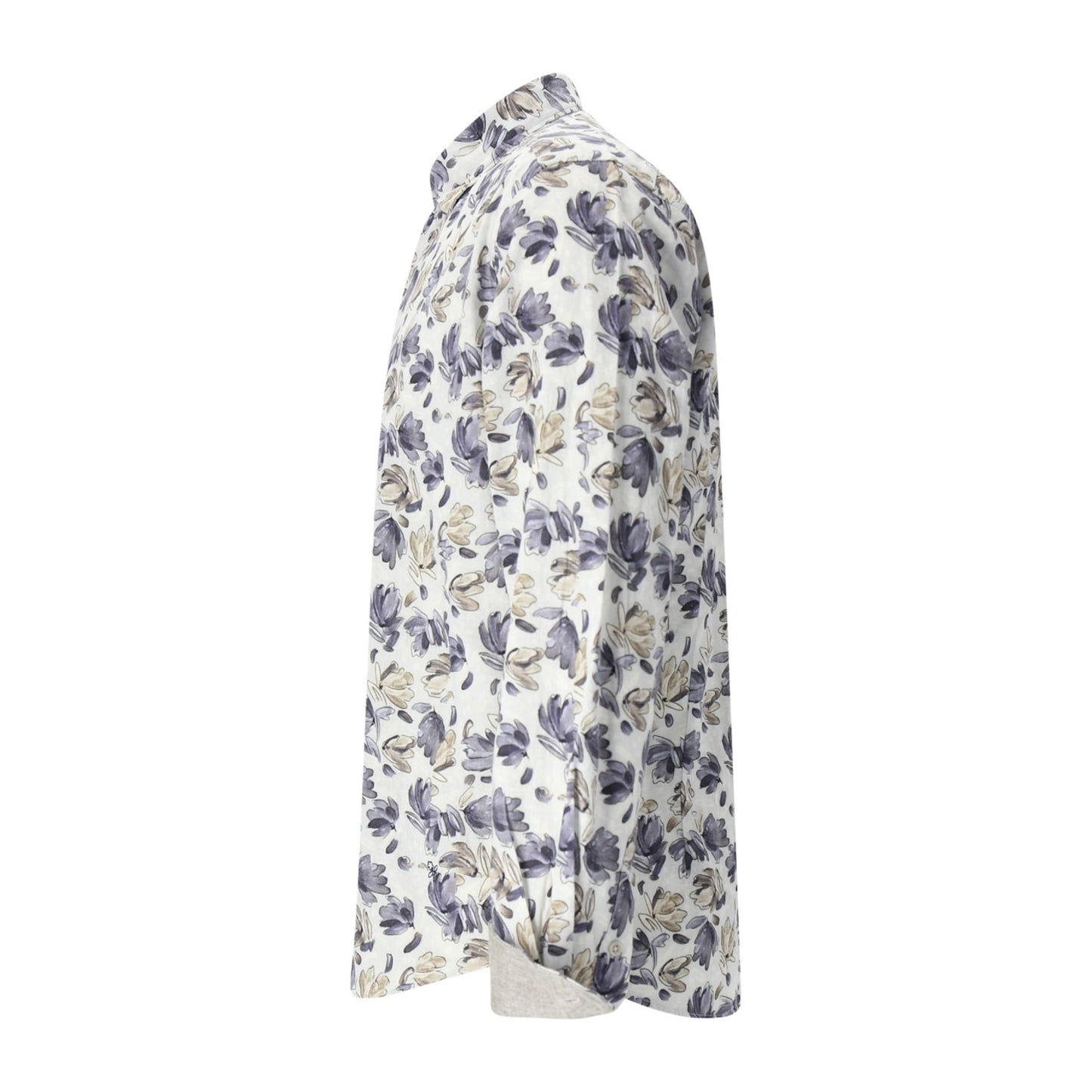 Two Flowers Herren Hemd in grau