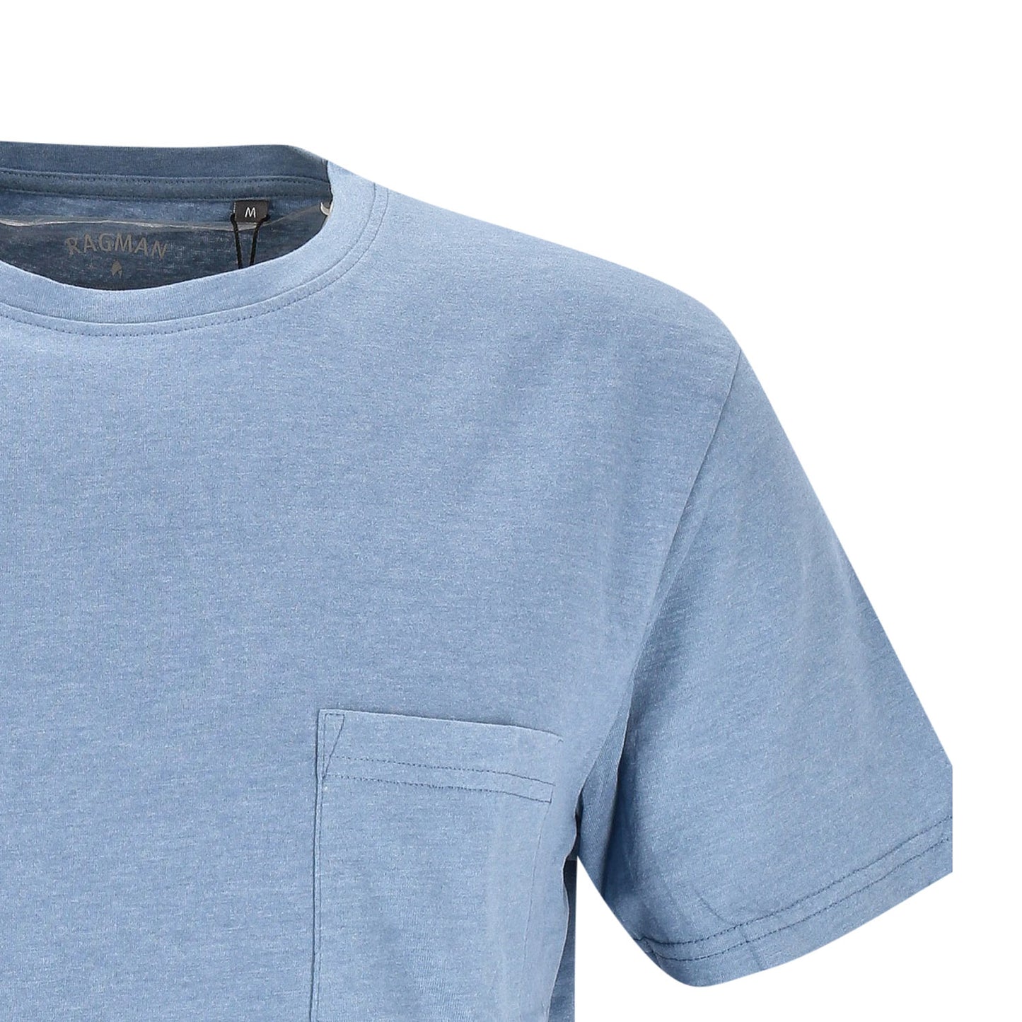 Ragman Herren T-Shirt in blau