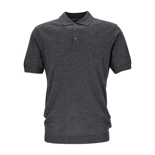 Bugatti Herren Strick-Polo in blau