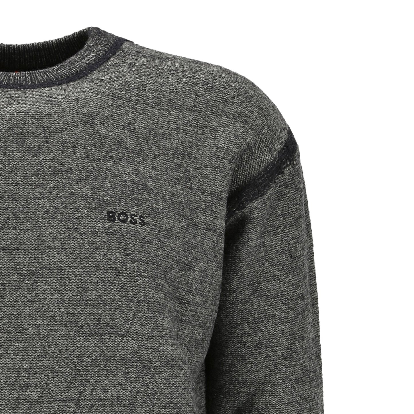 BOSS Herren Pullover in schwarz