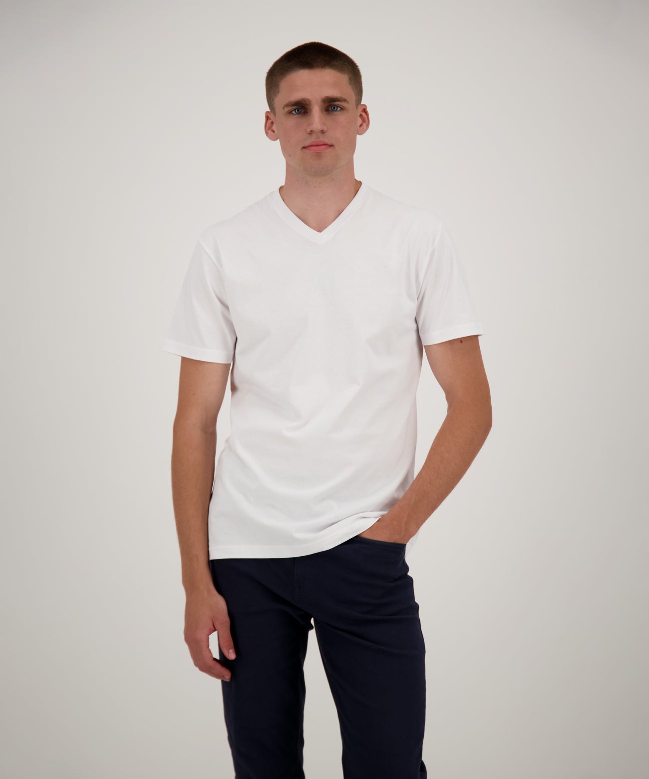 Ragman Herren T-Shirt in weiß