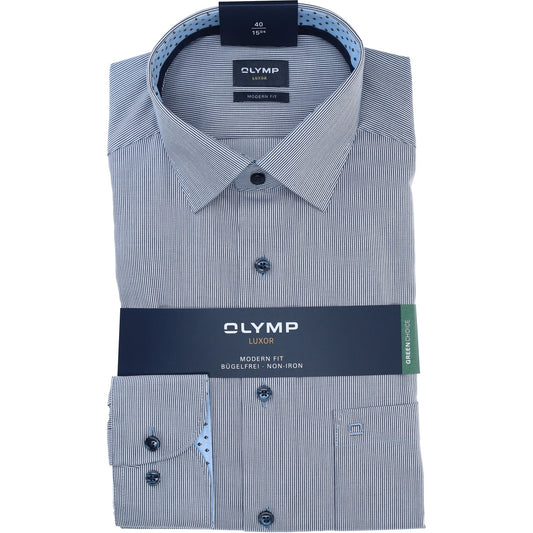 Olymp_MF Herren Hemd in blau