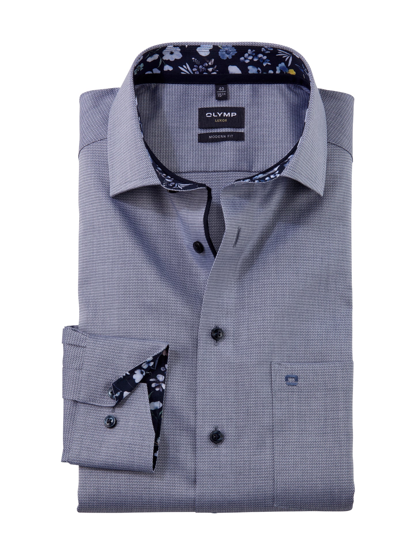 Olymp_MF Herren Hemd in blau