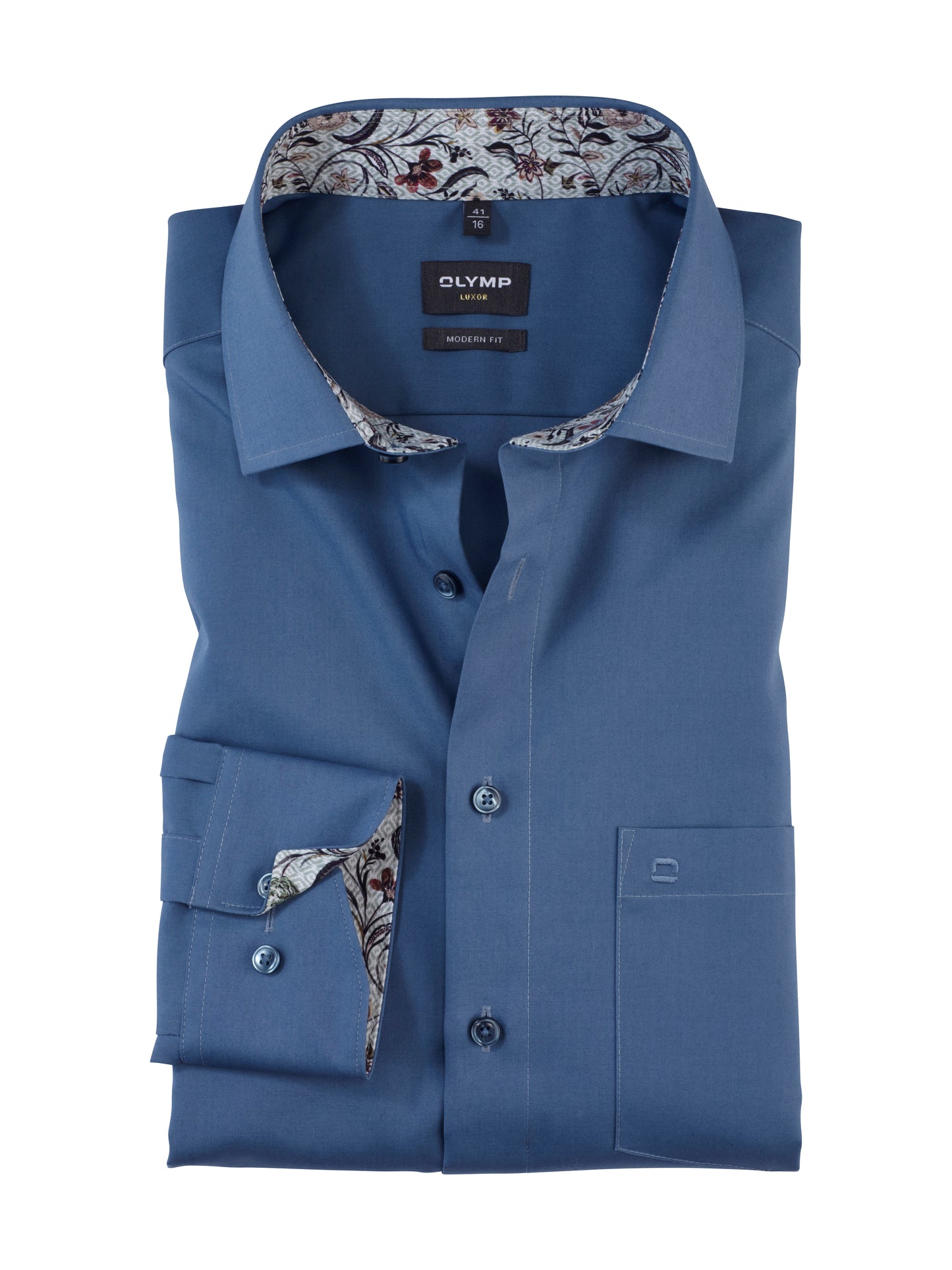 Olymp_MF Herren Hemd in blau