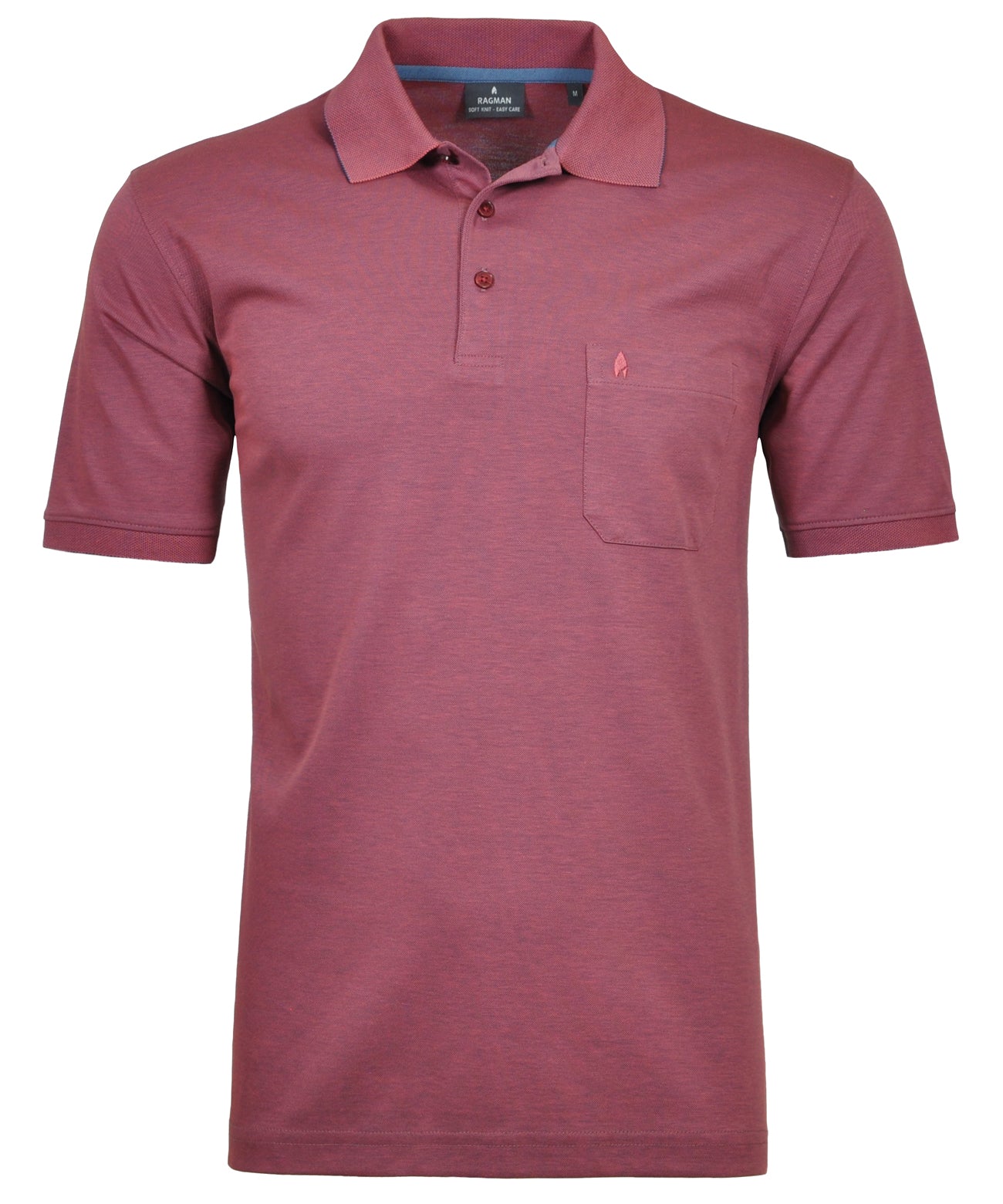 Ragman Herren Poloshirt in rot