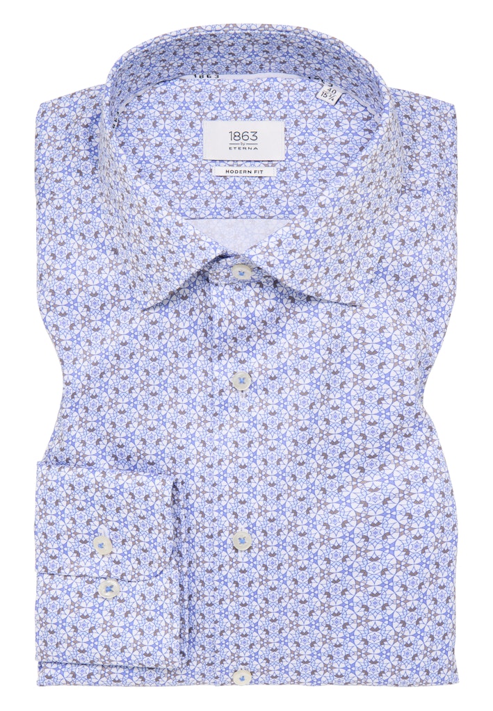 eterna Herren Hemd in blau