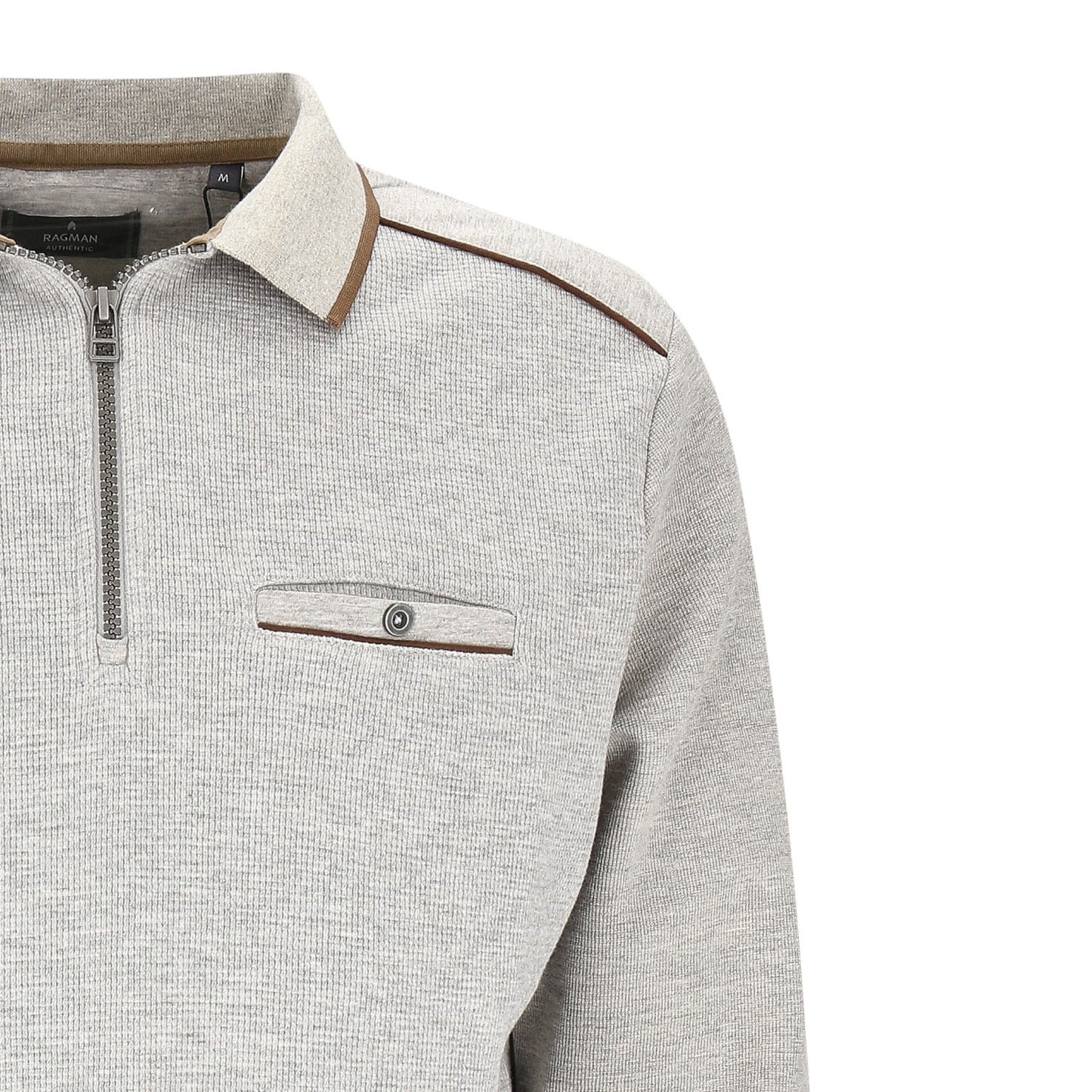 Ragman Herren Sweatshirt in grau