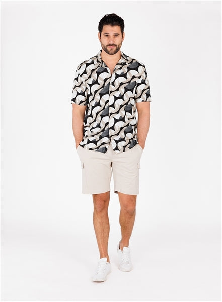 Key Largo Herren Hemd in schwarz