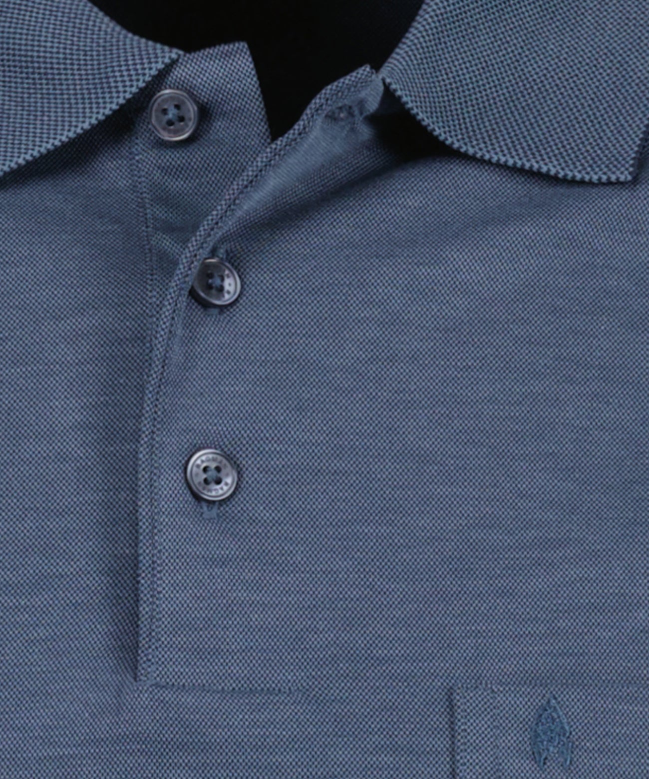 Ragman Herren Long Sleeve in blau