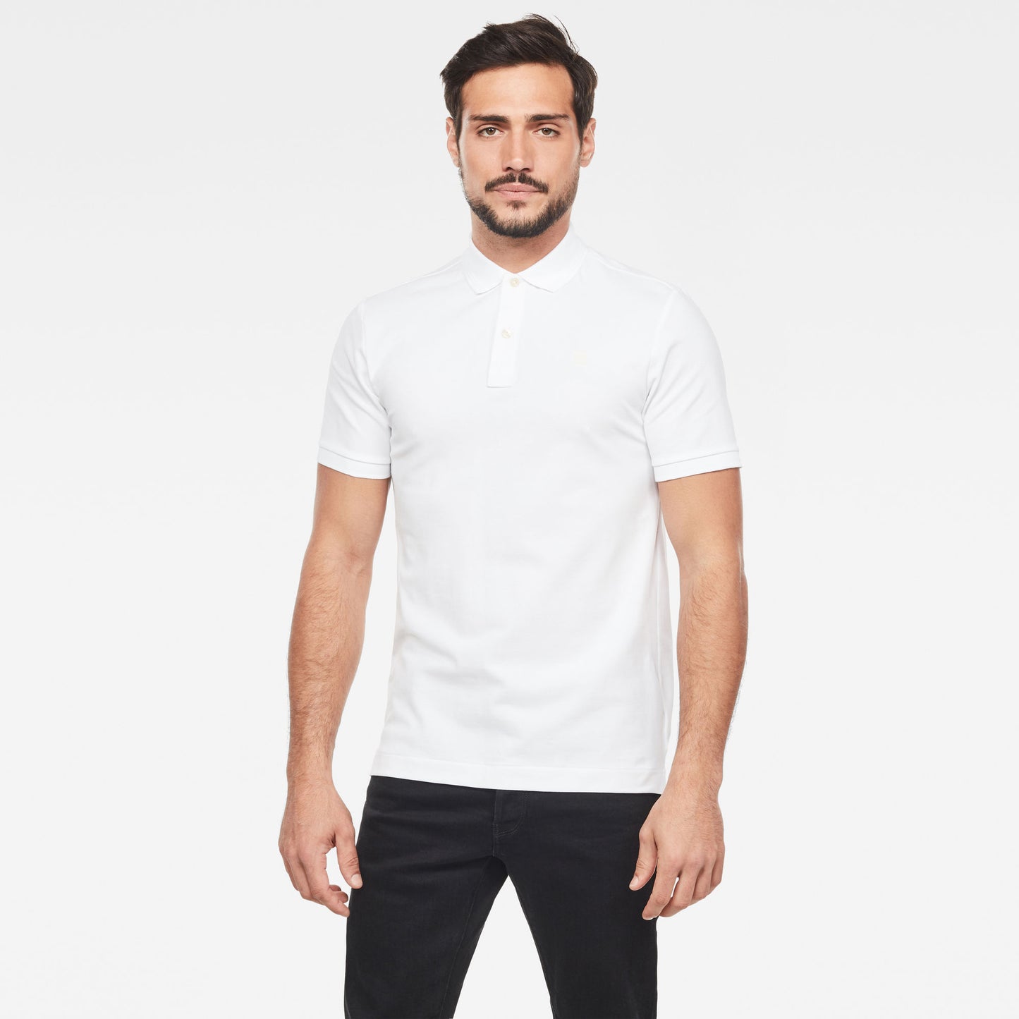 GStar Herren Poloshirt in weiß