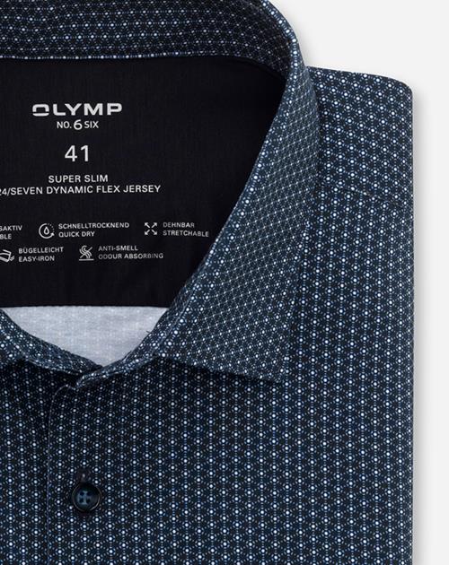 Olymp-Jersey_SF Herren Hemd in blau