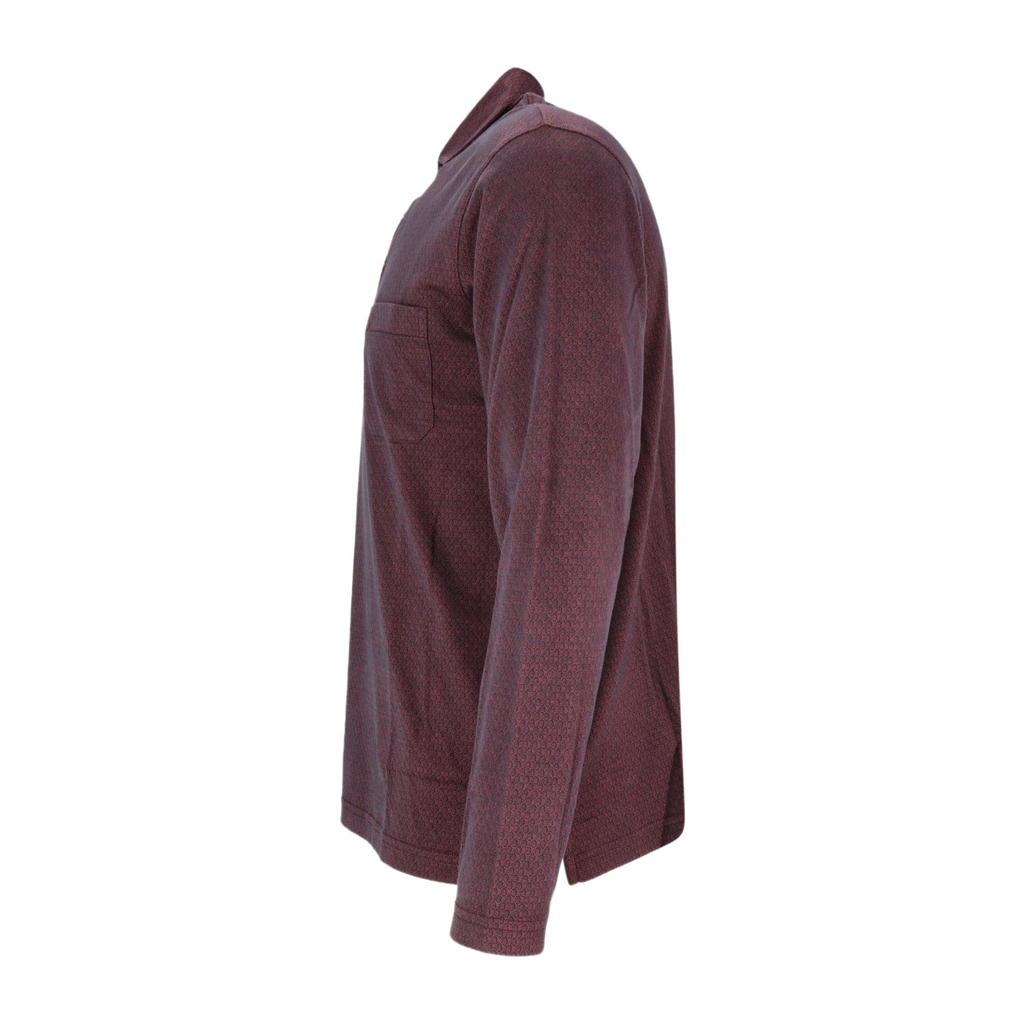 Ragman Herren Long Sleeve in rot