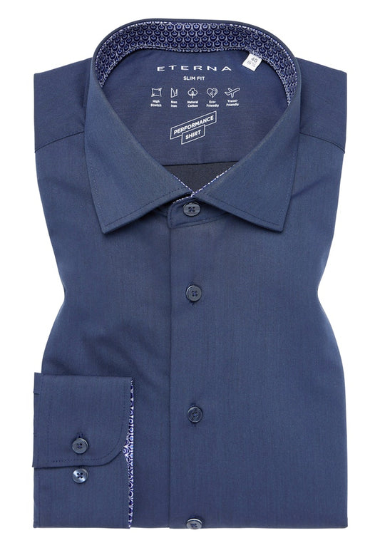 eterna Herren Hemd in blau