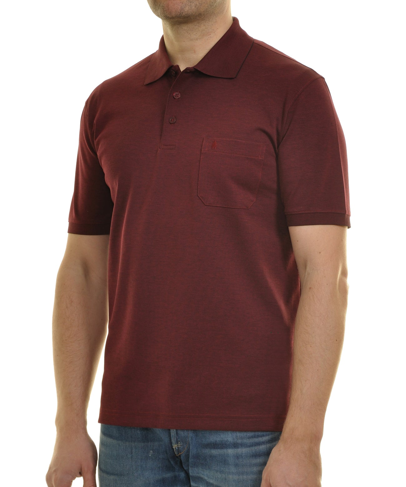 Ragman Herren Poloshirt in rot
