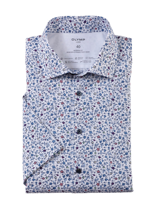 Olymp-Jersey_MF Herren Hemd in blau