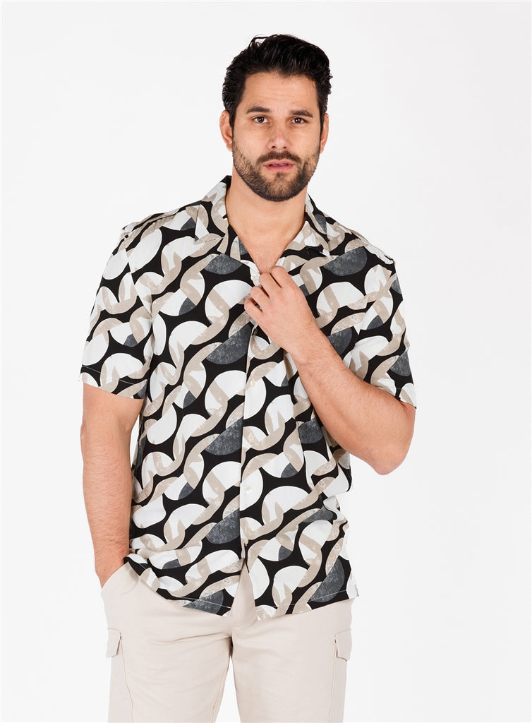 Key Largo Herren Hemd in schwarz