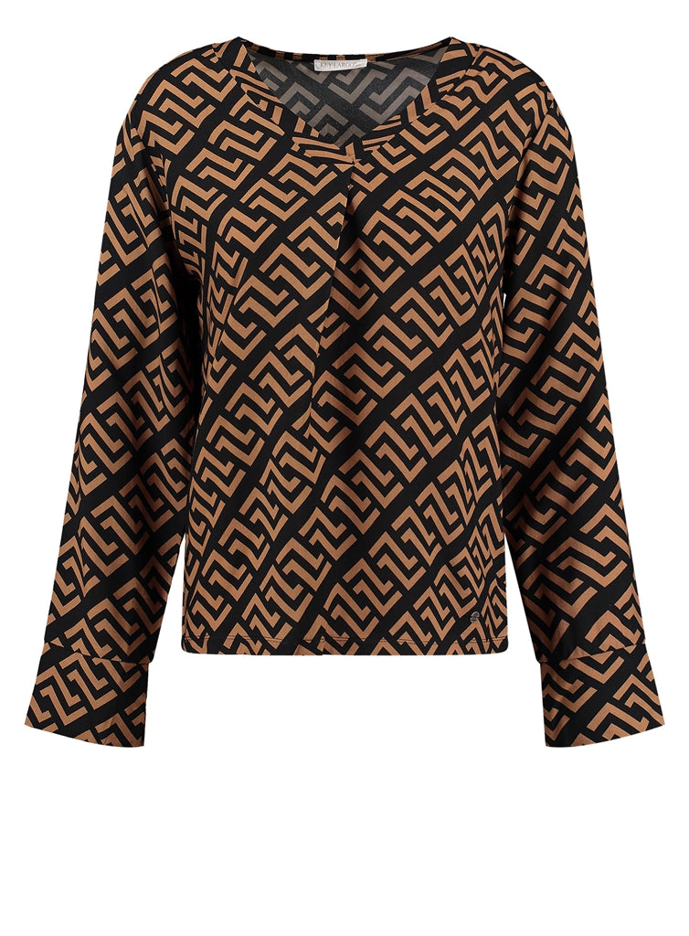 Key Largo Herren Bluse in braun