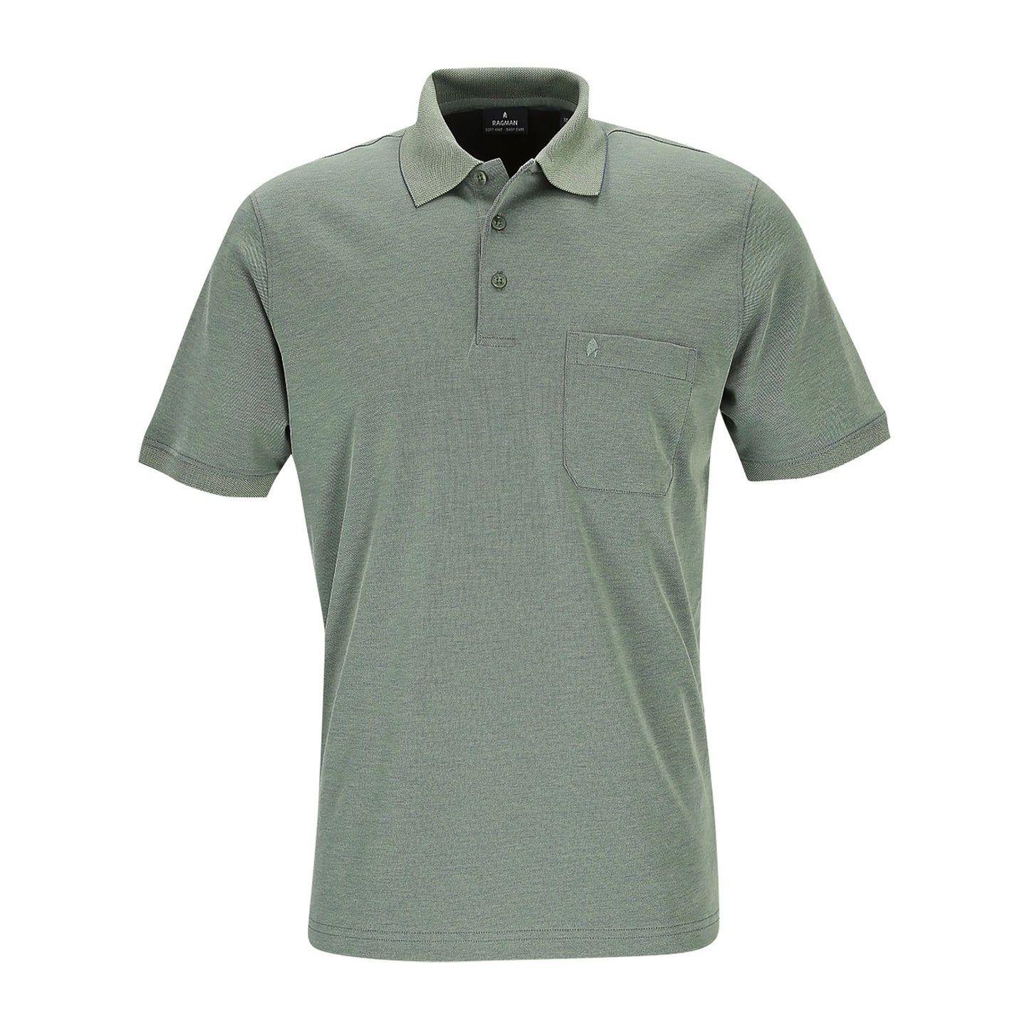 Ragman Herren Poloshirt in grün
