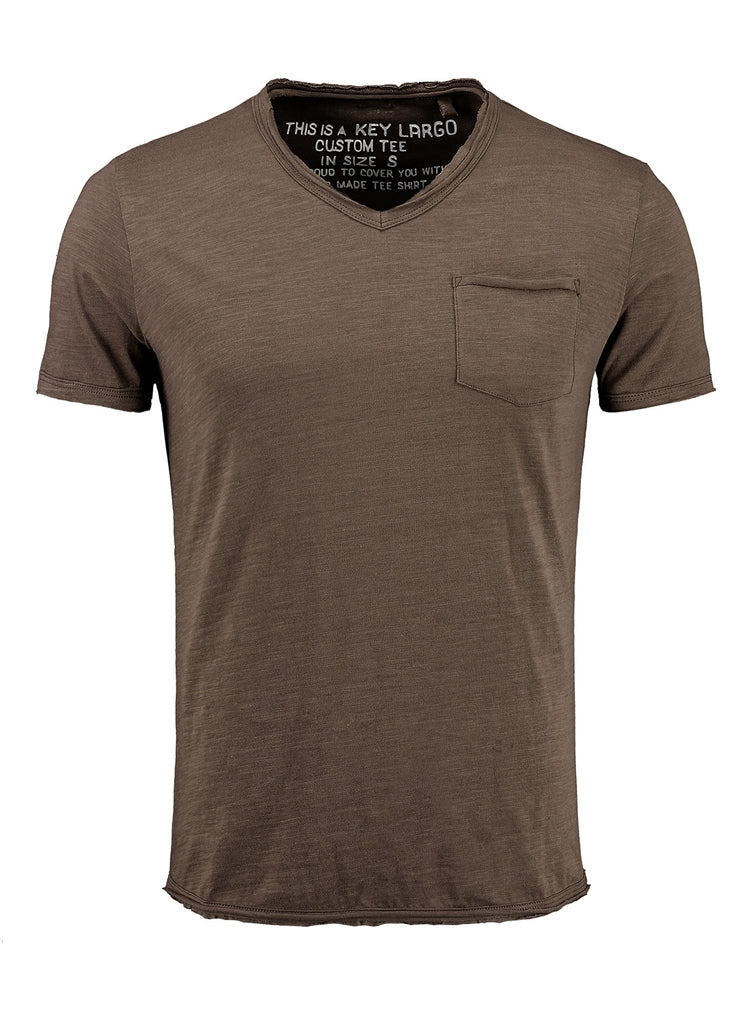 Key Largo Herren T-Shirt in braun
