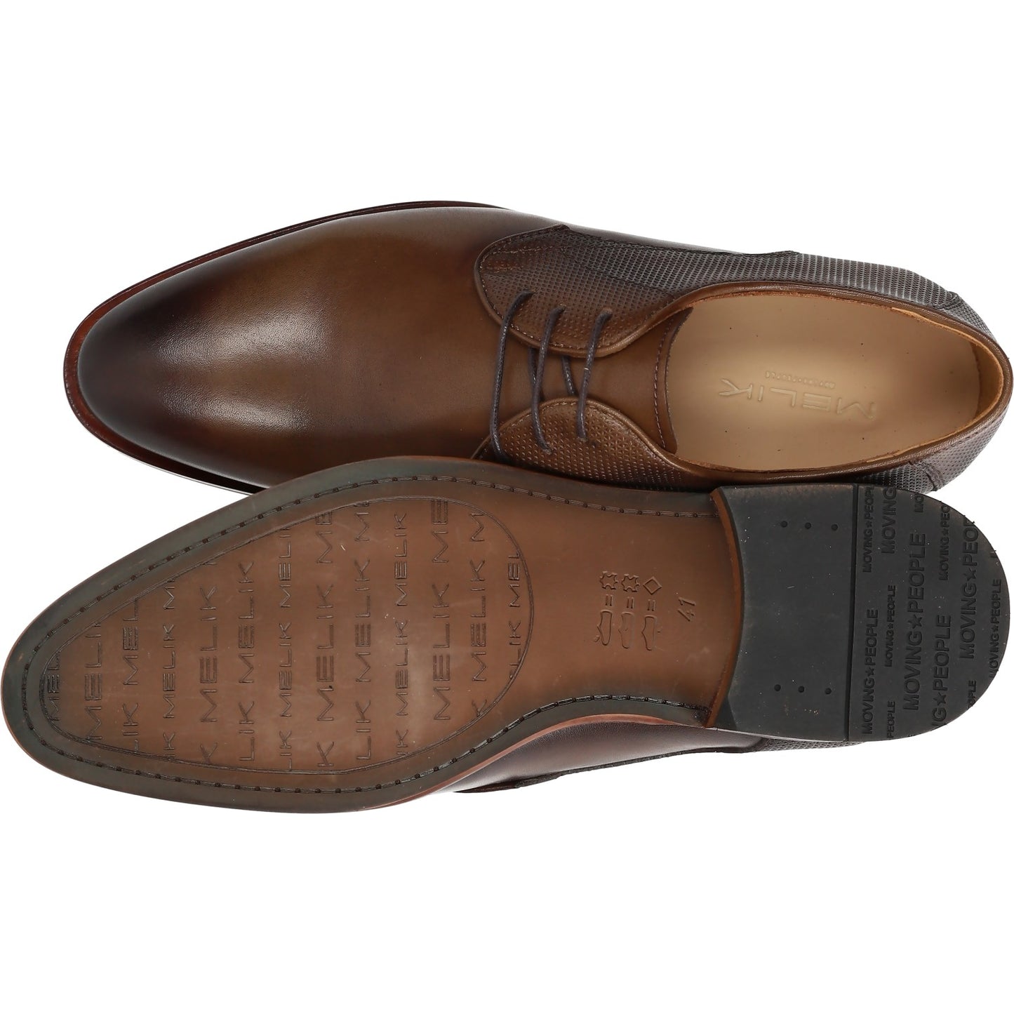 Melik Shoes Herren Schuh in braun
